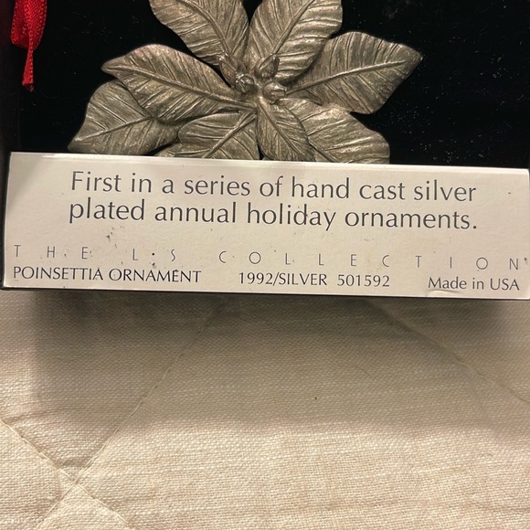 The LS collection silver plated hand cast ornament. Preowned excellent conditio… - Picture 3 of 6